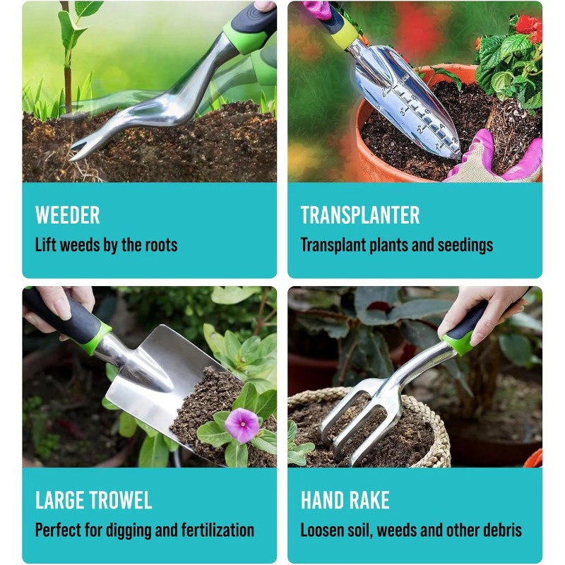 Set di 9 Attrezzi da Giardinag - Gardening Hand Tools Yard recensione e prezzo