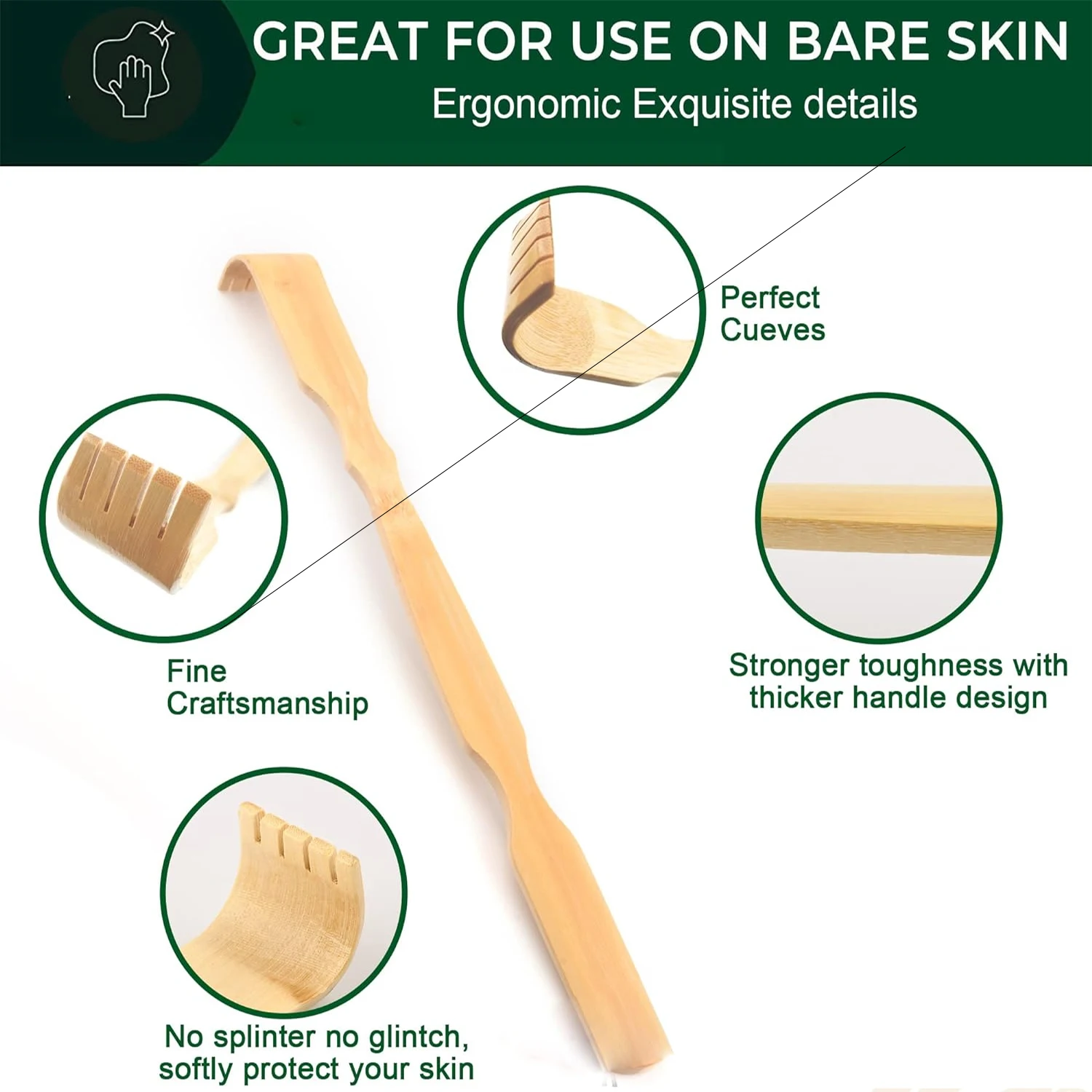 Grattaschiena in bambù – Strum - Gardening Tools Long Handle recensione e prezzo